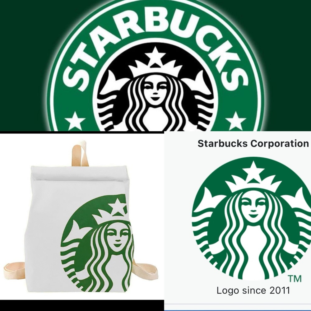 New 💕 Retro Starbucks Backpack 💕unsex